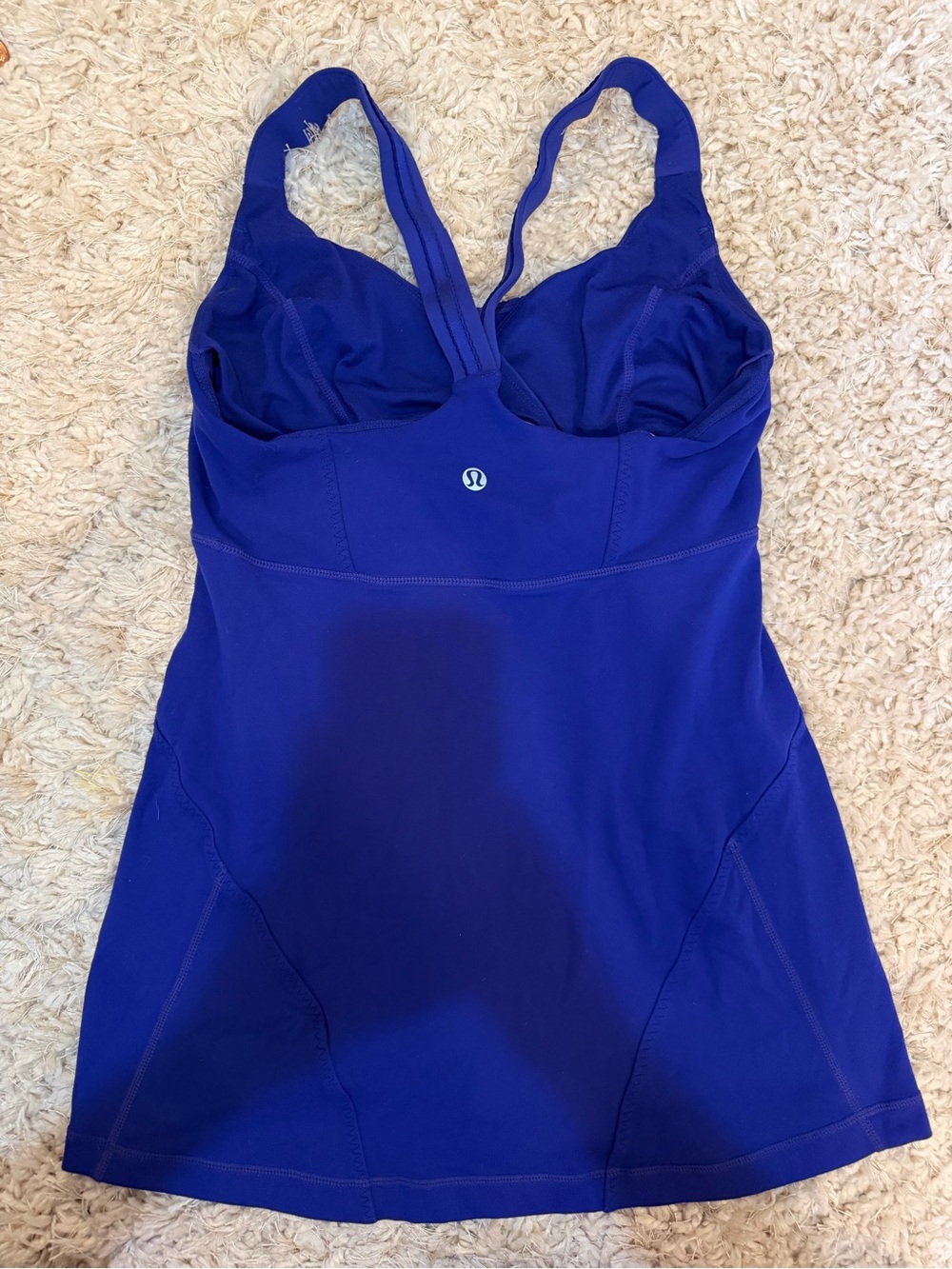 Lululemon Cross My Heart Tank – Pigment Blue – Size 6 - Picture 4 of 5